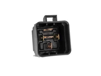 GoWesty GW-EFI relay for electrical accessories, shown with wiring and connection terminals, used in vehicle electrical systems.