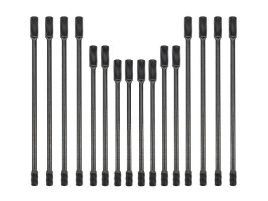 Set of 16 GoWesty cylinder head studs for Bus and Vanagon, showing metal bolts used for engine head assembly.