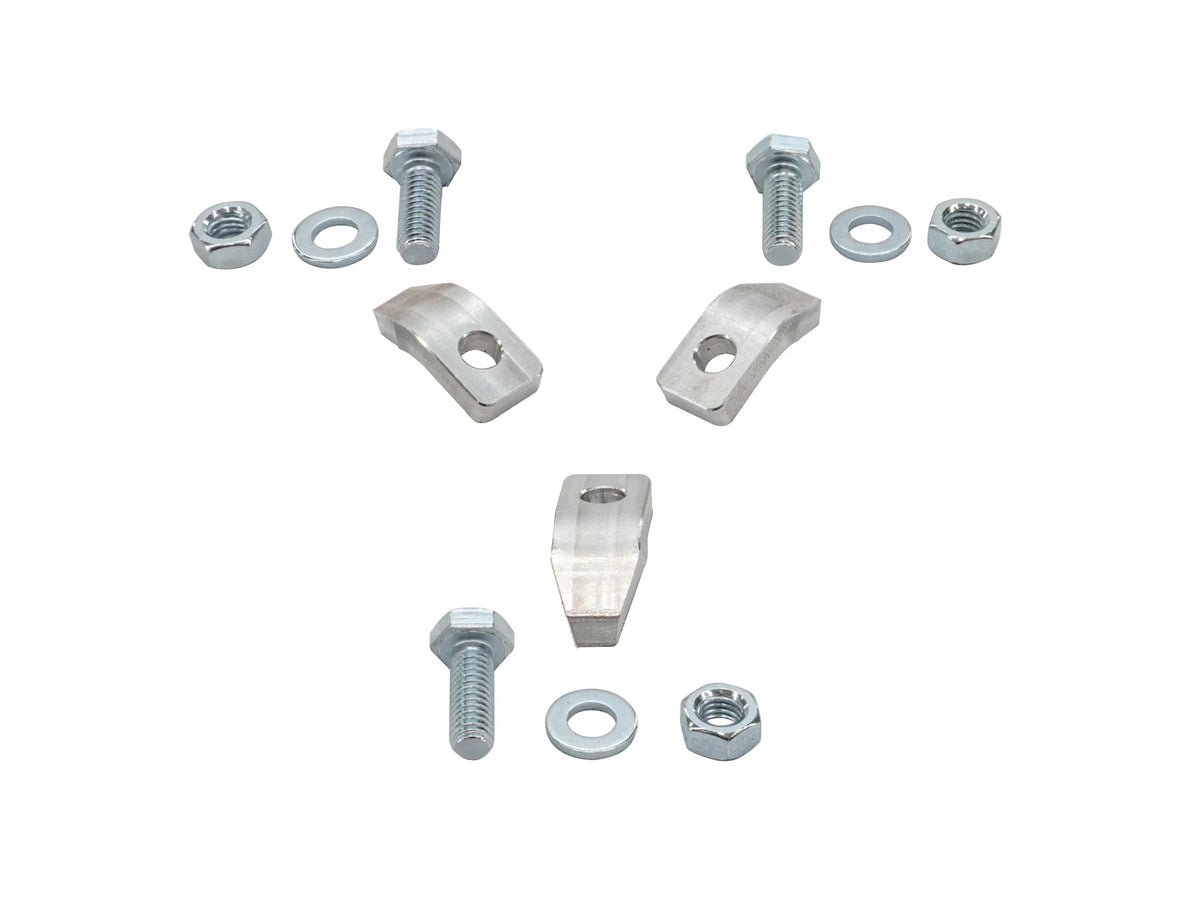 GoWesty hubcap mounting kit for GW Steel Wheels, showing the metal clips and hardware for secure wheel cover installation.