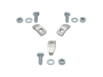 GoWesty hubcap mounting kit for GW Steel Wheels, showing the metal clips and hardware for secure wheel cover installation.