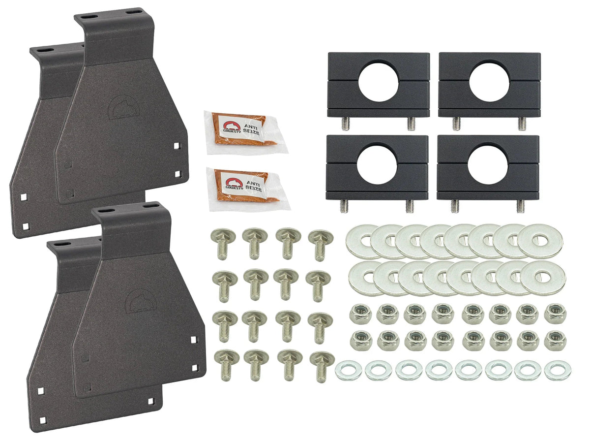 GoWesty bolt-on roof rack bracket and mount kit for Vanagon Westfalia, durable roof rack hardware with mounting components