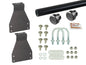 GoWesty Bolt-On Roof Rack bundle for Vanagon Westfalia with bars and U-bolt, designed for secure vehicle mounting.