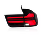 Vekto BMW X5 E70 2007-2013 LED tail lights rear lamp assembly showing red and clear lens design.
