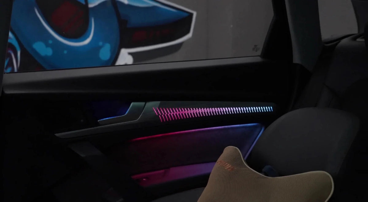 Audi Q5 / Q5L Interior 64-Color Symphony Rainbow LED Ambient Light Kit 2018 - 2025 - AudiGear.com - Interior Lighting