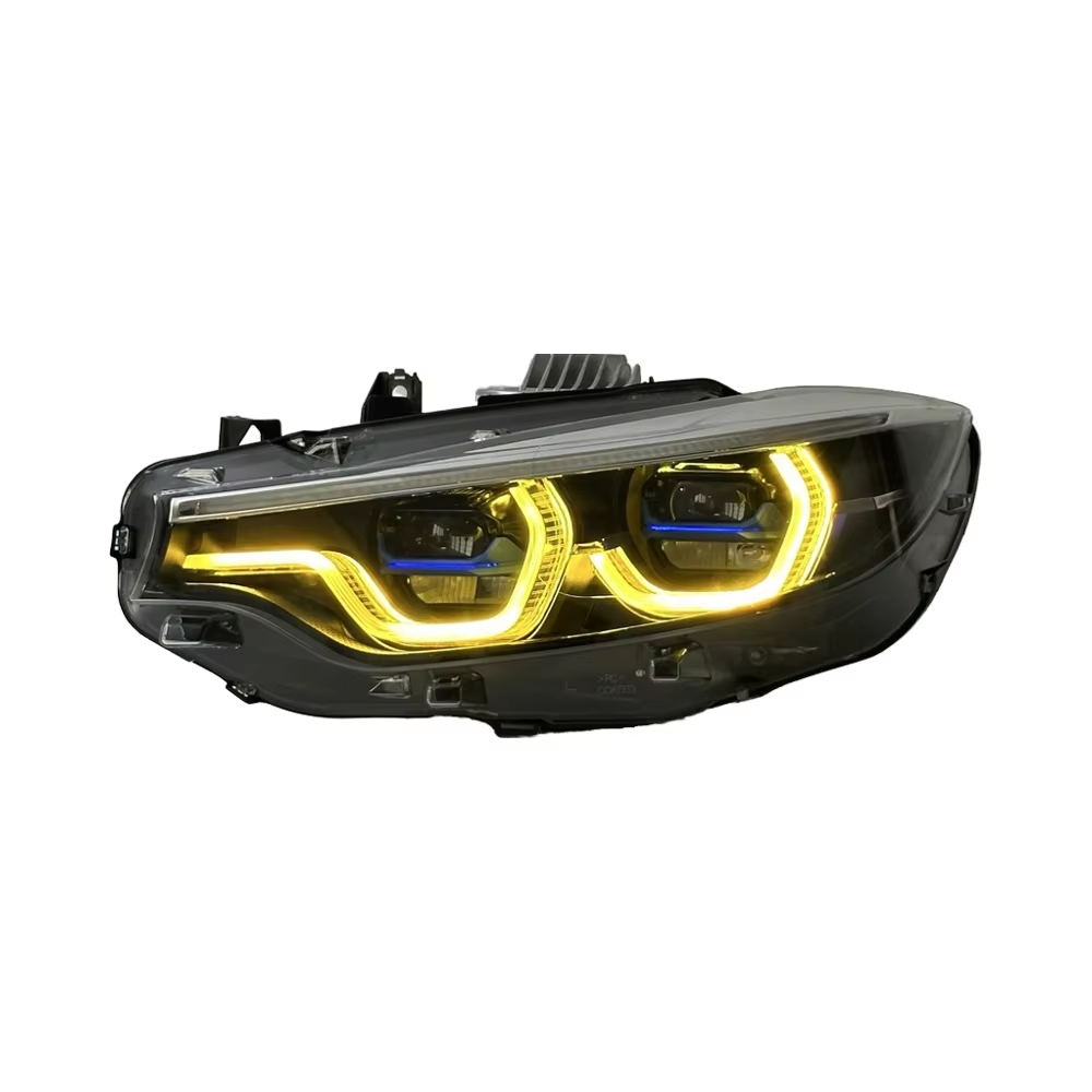 Vekto V3 triple-color LED headlights for BMW 4 Series F32/F33/F36 and M3 F80 M4 F82 models 2013-2018, showing headlight design.