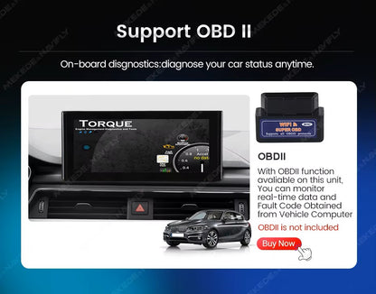 MNX Upograde Touchscreens for Audi A4 S4 A5 S5 B9 2016-2020 features Android/CarPlay 10.25 and 12.5" Multimedia Touchscreen