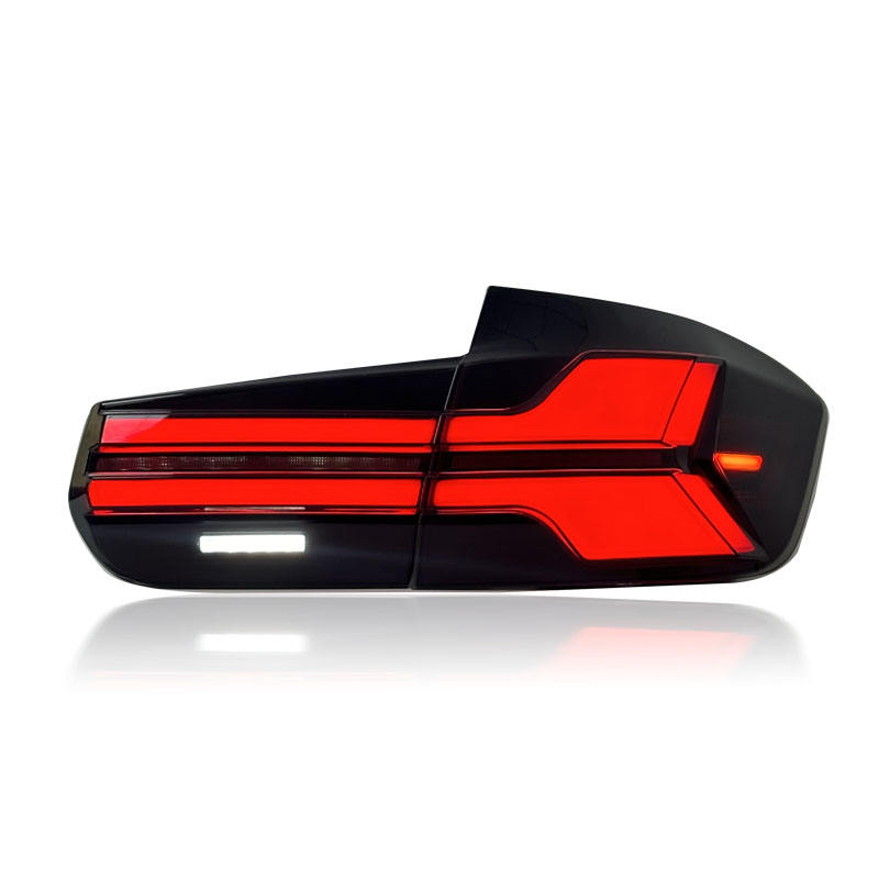 Vekto G05 Style LED taillights for BMW 3 Series F30/F35 2013-2018, showcasing sleek red and clear lens design.