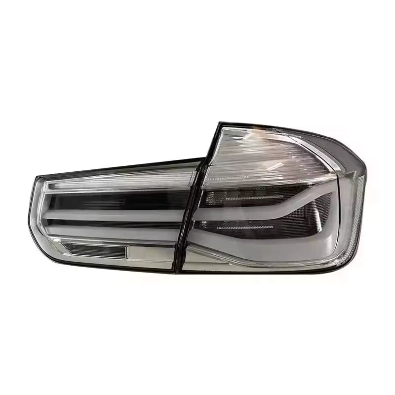Vekto MP Style Clear LCI LED taillights for BMW 3 Series F30 F35 M3 F80 2012-2018, showing the sleek tail light design.