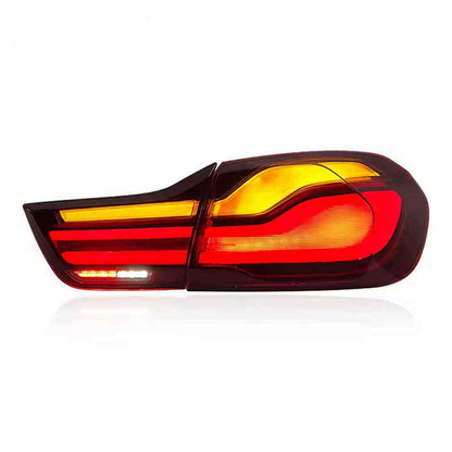 Vekto LED tail lights for BMW 4 Series F32/F33/F36 and M4 F82/F83 2012-2018, showing sleek red and clear tail light design