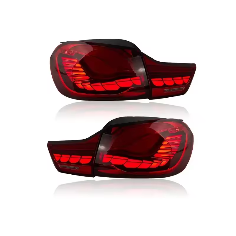 Vekto BMW 4 Series F32/F33/F36 and M4 F82 Dragon Scale LED tail lights installed on a 2014-2020 model.
