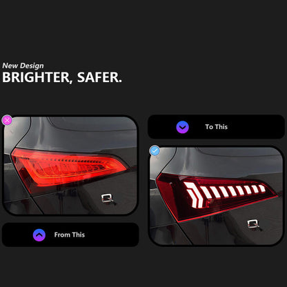 Dynamic LED Taillights with Turn Signal Animation fits Audi Q5 SQ5 2008-2018