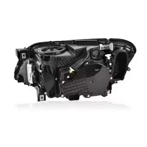 Vekto LED headlights for BMW 7 Series F01/F02 2009-2015, close-up of the modern, bright headlight design with LED bulbs.