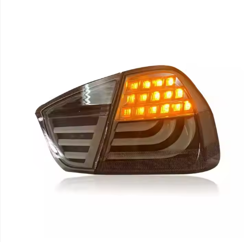 Vekto LED tail lights for BMW 3 Series E90 2005-2008, rear taillights with bright LED design on a vehicle.
