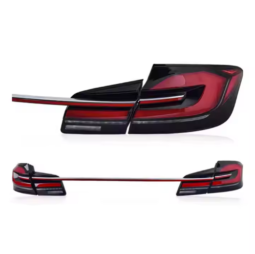Vekto LED taillights for BMW 5 Series F10/F18 and M5 2011-2017, showing sleek red and clear tail light assembly.