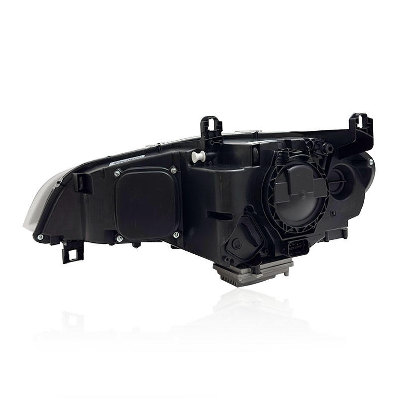 Vekto LED headlights for BMW X5 E70 2007-2013, plug-and-play headlight assembly showing the bright LED bulbs inside.