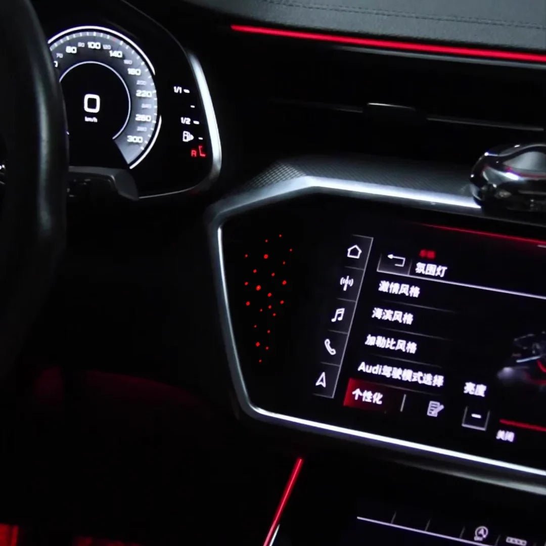 Audi A7 / S7 / RS7 / A6 C8 Interior 64-Color LED Ambient Light Kit 2019 - 2025 - AudiGear.com - Interior Lighting