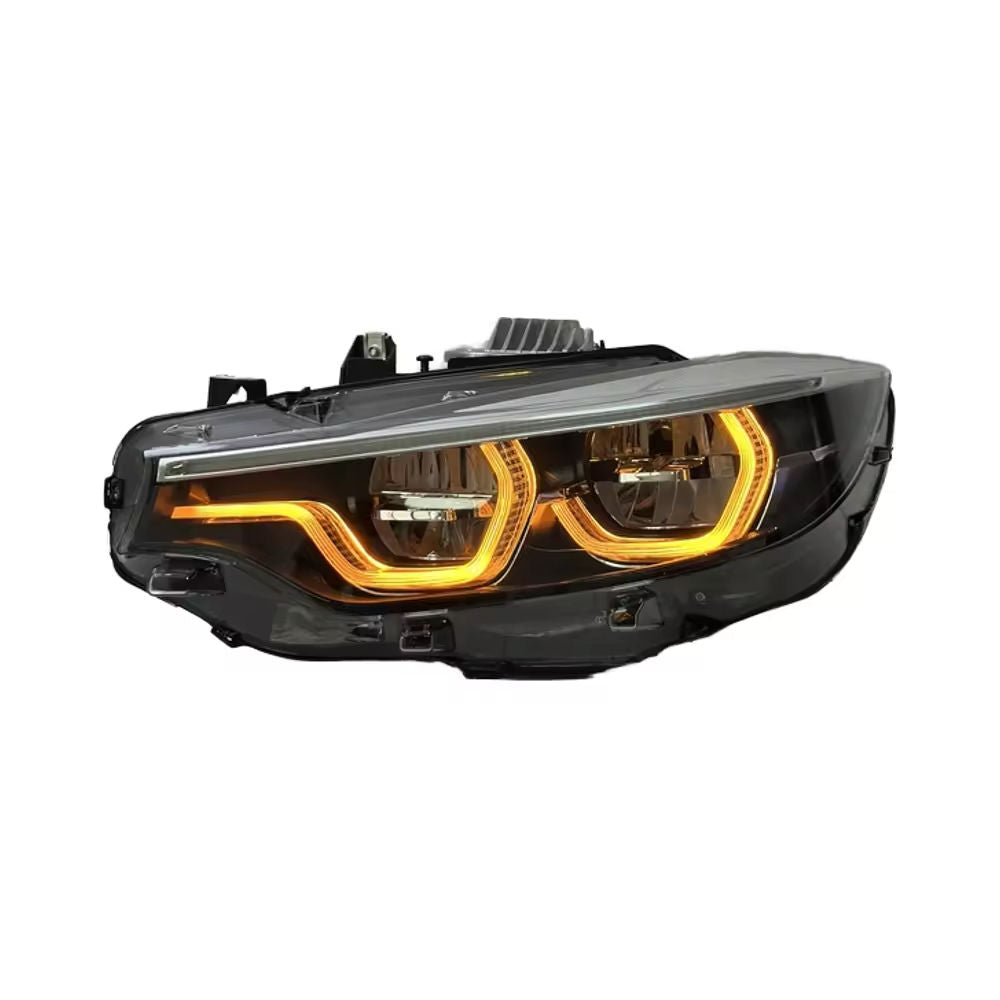 Vekto V2 IKON Style color switching LED headlights for BMW 4 Series F32/F36 and M4 F82, showcasing sleek headlight design.