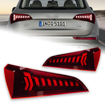 Dynamic LED Taillights with Turn Signal Animation fits Audi Q5 SQ5 2008-2018