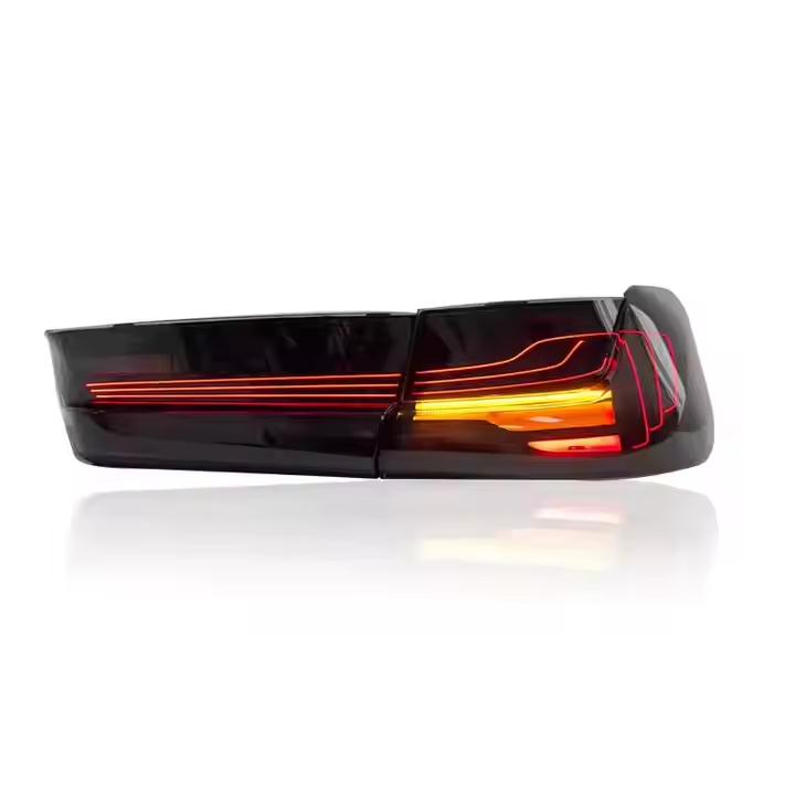 Vekto OLED CSL style taillights for BMW 3 Series G20 2018-2022, featuring sleek LED design and modern tail light elements.