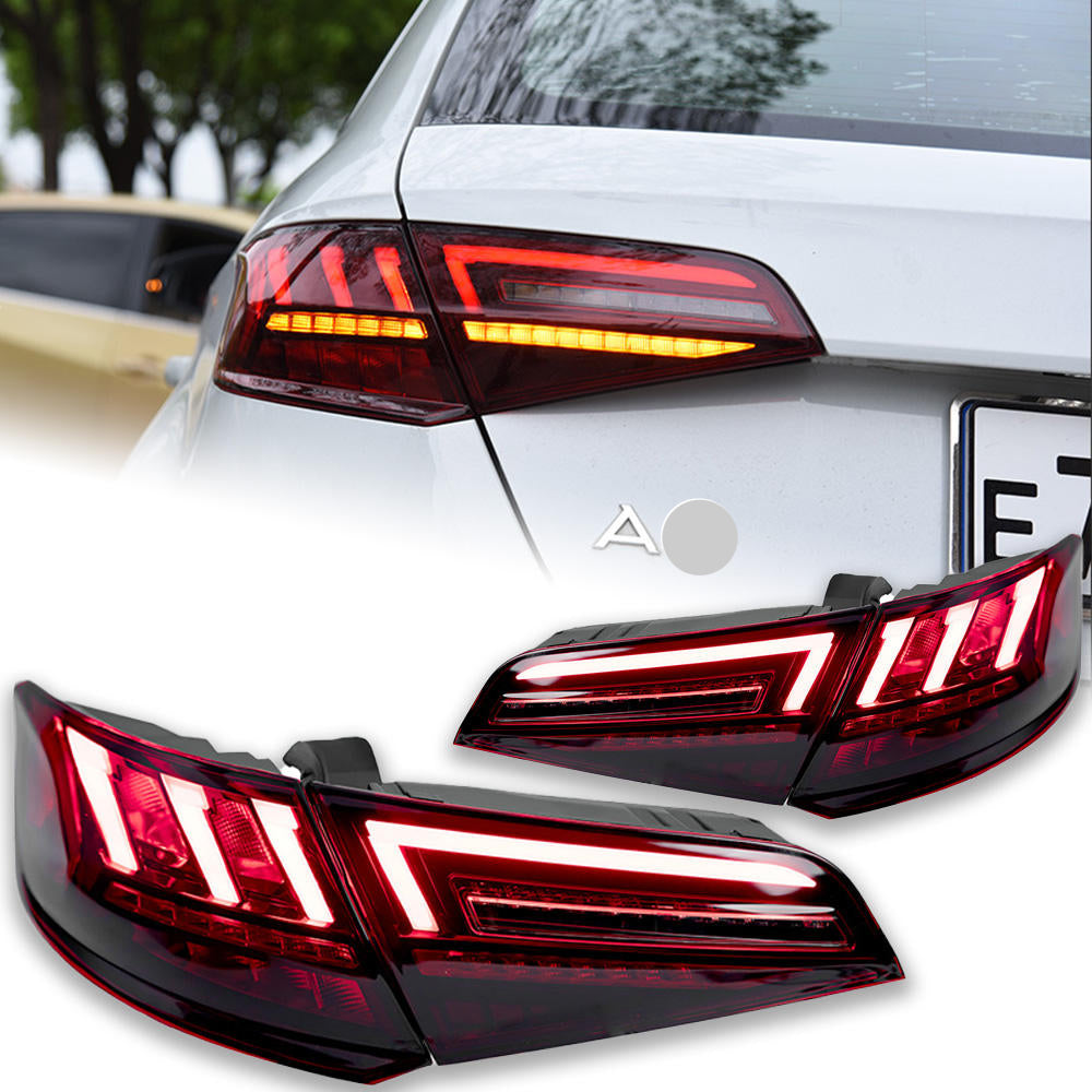 Upgrade Dynamic Animation LED Taillights fit Audi A3 2013-2019 Hatchback Signal Rear Stop Brake Reverse