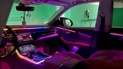 Audi Q8 Interior 64-Color Symphony Active LED Ambient Light Kit 2018 - 2024 - AudiGear.com - Interior Lighting
