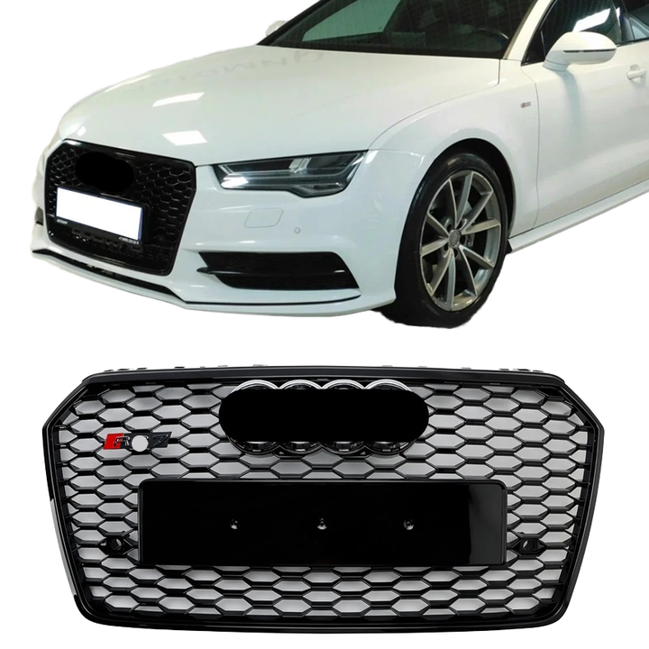 Bayern MotorWerks Upgrade Grille fits Audi A7 S7 C7.5 2016-2018 RS7 Style Facelift Honeycomb