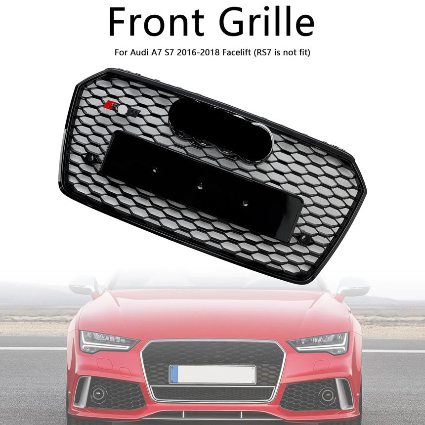 Bayern MotorWerks Upgrade Grille fits Audi A7 S7 C7.5 2016-2018 RS7 Style Facelift Honeycomb