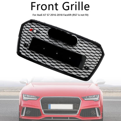 Bayern MotorWerks Upgrade Grille fits Audi A7 S7 C7.5 2016-2018 RS7 Style Facelift Honeycomb