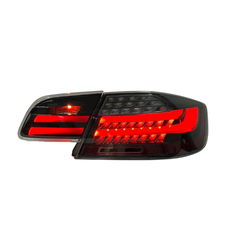 Vekto LED tail lights for BMW 3 Series E92 and M3 Coupe 2006-2012, showing sleek, modern taillight design on a vehicle.