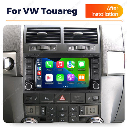 Bayern M700 7" Upgrade Multimedia QLED Touchscreen 8GB Ram + 128GB Rom for VW Touareg 2009-2015 with Android/CarPlay Multimedia