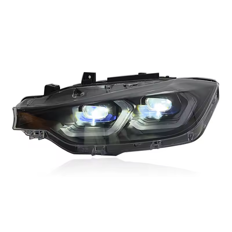 Vekto LED headlights assembly for BMW 3 Series F30 (2013-2018) showing the headlight design and components.