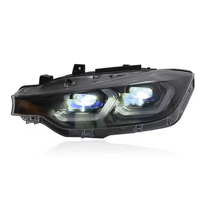 Vekto LED headlights assembly for BMW 3 Series F30 (2013-2018) showing the headlight design and components.