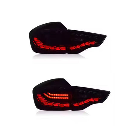Vekto LED tail lights for BMW X3 G01 G08 2019-2022, showing sleek design and bright illumination for rear lighting.