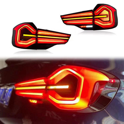 Vekto LED tail lights for BMW X3 G01/G08 and X3 M F97 LCI rear lamp assembly 2018-2021, showing red and clear lens details.