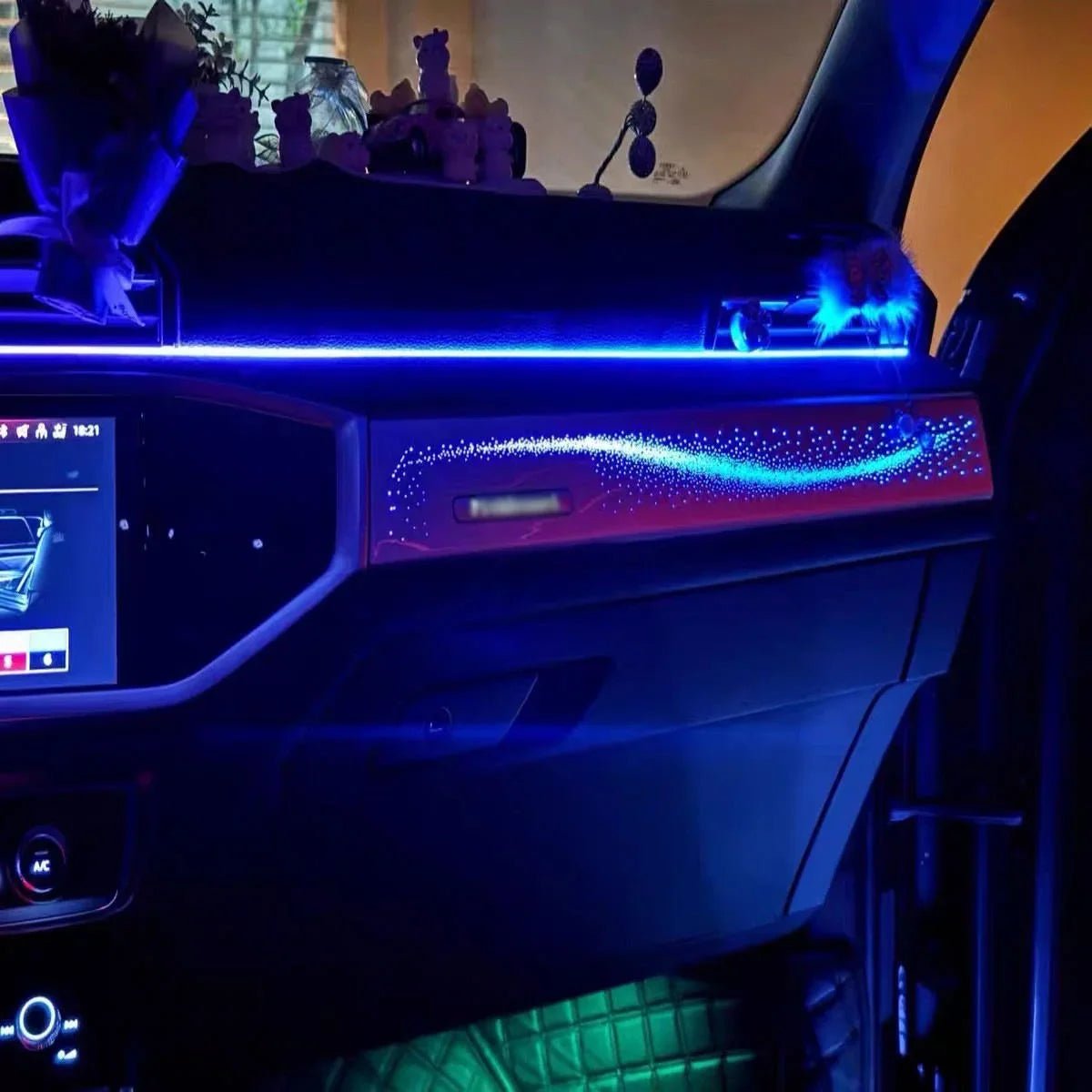 Audi Q3 Interior 64-Color Dynamic LED Ambient Light Kit 2019 - 2024 - AudiGear.com - Interior Lighting