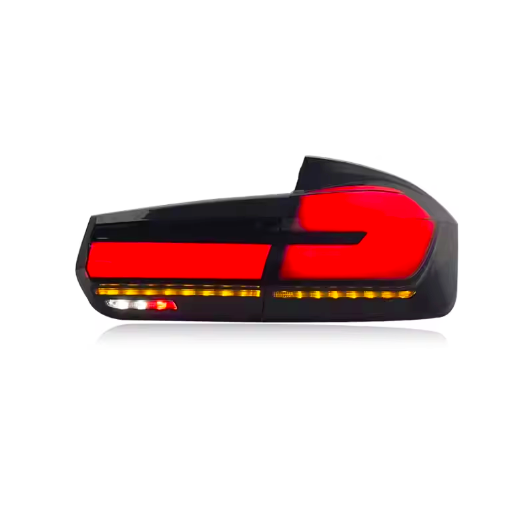 Vekto G30 Style LED tail lights for BMW 3 Series F30/F35 2012-2018, showing sleek red and clear taillight design