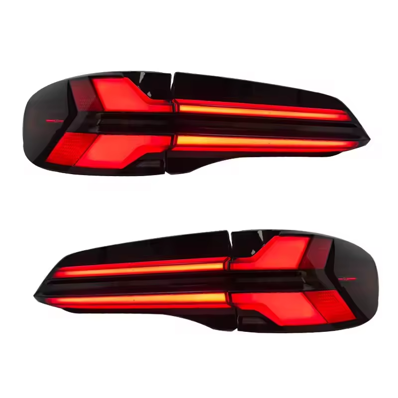 Vekto LED taillights for BMW X5 G05 2019-2023, showing sleek tail light design with illuminated red and clear lenses.