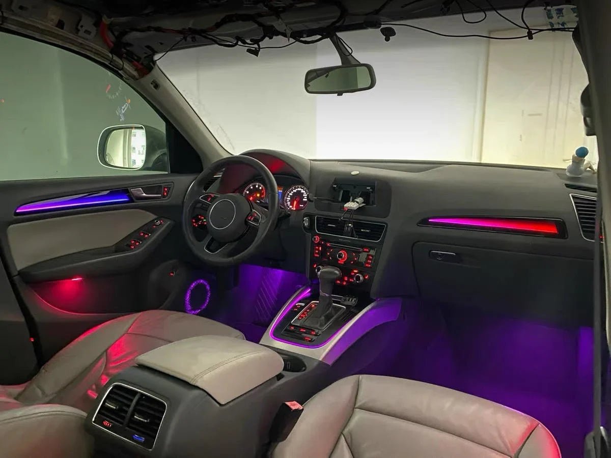 Audi A4 B8 Interior 64-Color Symphony LED Ambient Light Kit 2009 - 2016 - AudiGear.com - Interior Lighting