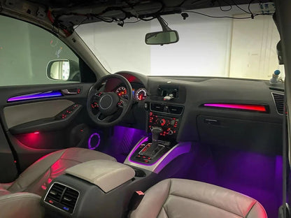 Audi A4 B8 Interior 64-Color Symphony LED Ambient Light Kit 2009 - 2016 - AudiGear.com - Interior Lighting
