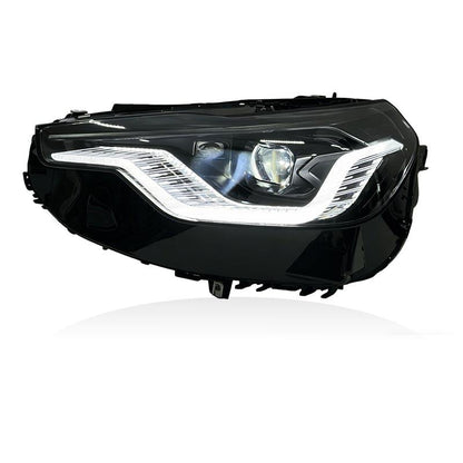 Vekto V2 Exclusive Shadow dual-color LED headlights for BMW G42 2022-2026, showing sleek headlight design and LED lighting features.