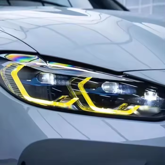 Vekto dual-color LED daytime running light modules for BMW G22/G23 4 Series and G80/G82 M3/M4 headlights, sleek and modern design.