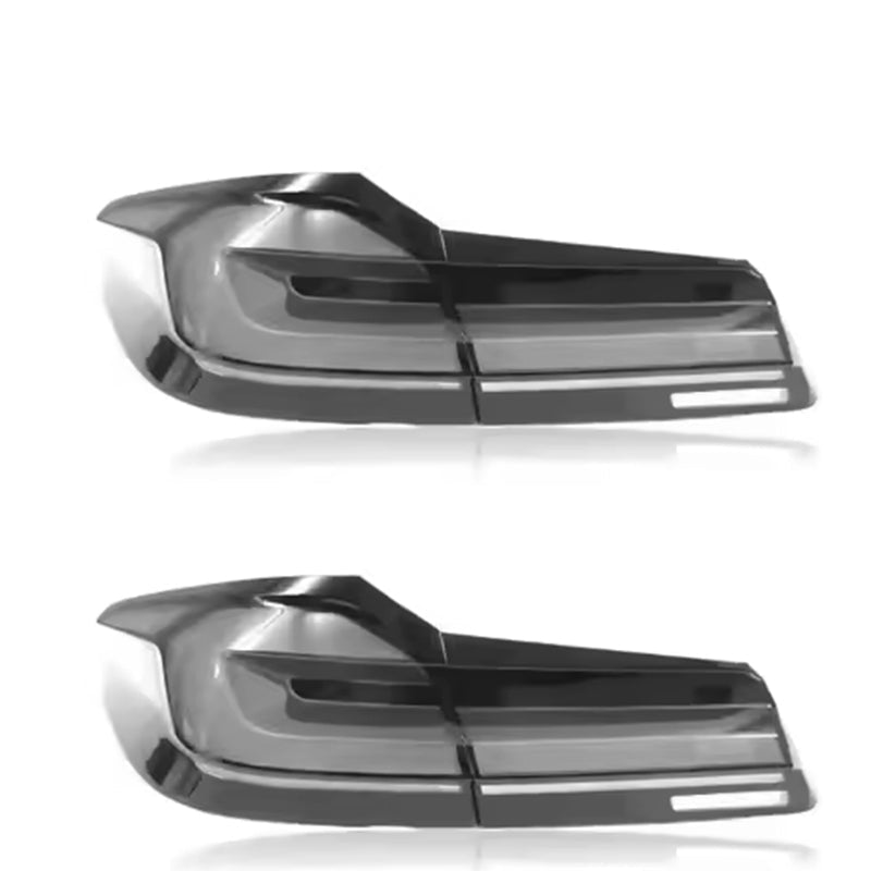 Vekto LED taillights for BMW 5 Series G30 G38 F90 2018-2023, showing sleek red and clear tail light design.