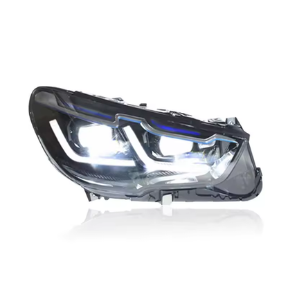 Vekto full LED headlights assembly for BMW 5 Series F07 GT (2010–2017), showing the sleek headlight design and LED lighting elements.