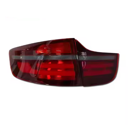 Vekto LED taillights for BMW X6 E71 E72 2007-2014, showing red and clear lens tail light assembly with modern design.
