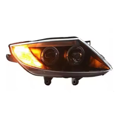 Vekto LED headlights assembly for BMW Z4 (2003–2008) showing sleek headlight units with clear lenses and modern design.