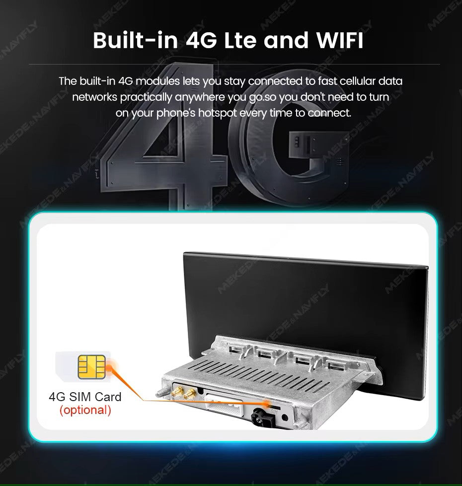 MNX Upograde Touchscreens for Audi A4 S4 A5 S5 B9 2016-2020 features Android/CarPlay 10.25 and 12.5" Multimedia Touchscreen