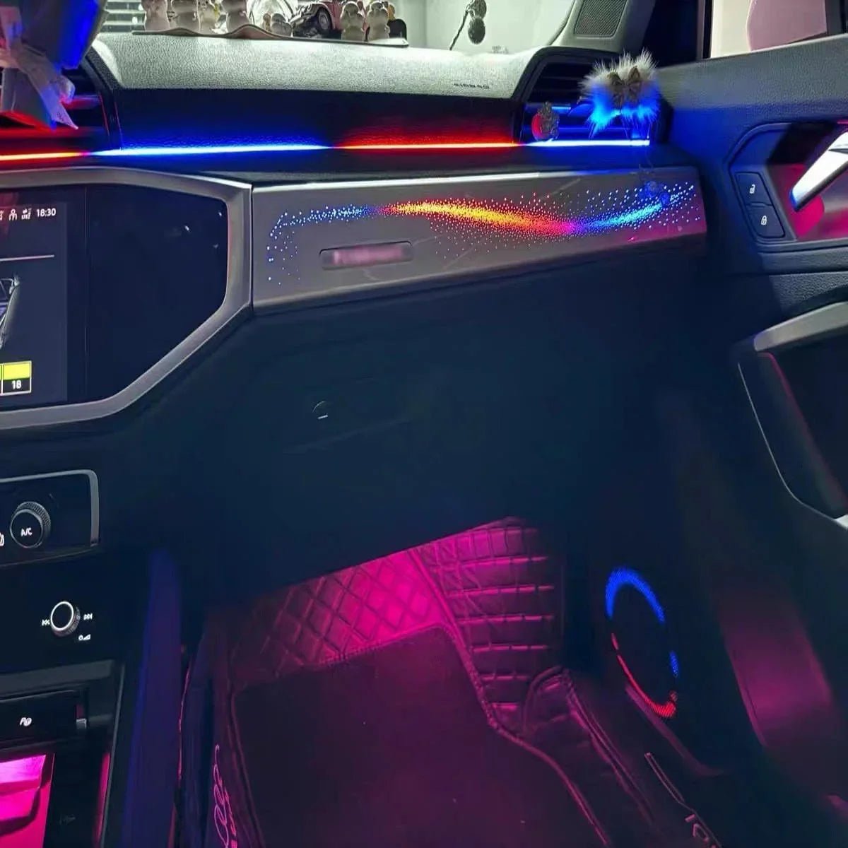 Audi Q3 Interior 64-Color Dynamic LED Ambient Light Kit 2019 - 2024 - AudiGear.com - Interior Lighting