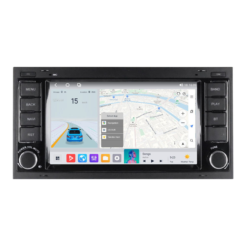 Bayern M700 7" Upgrade Multimedia QLED Touchscreen 8GB Ram + 128GB Rom for VW Touareg 2009-2015 with Android/CarPlay Multimedia