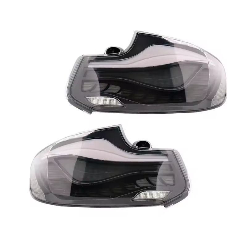 Vekto BMW 2 Series F22/F23 Dragon Scale GTS Style LED taillights assembly showing intricate red and clear lens design