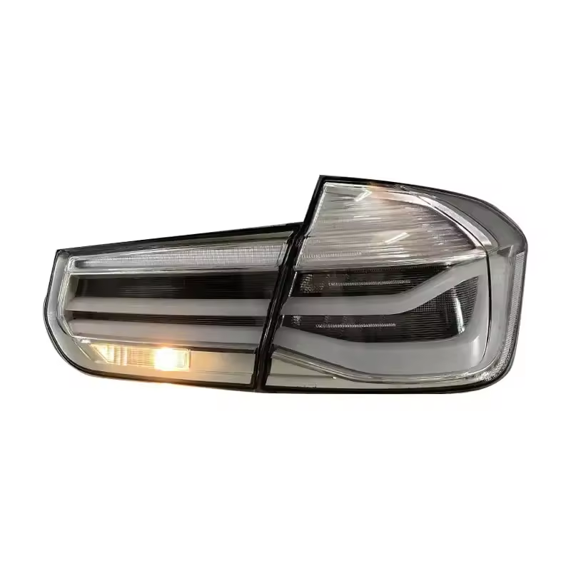 Vekto MP Style clear LED taillights for BMW 3 Series F30/F35 2012-2017, showing sleek tail light design with LED elements.